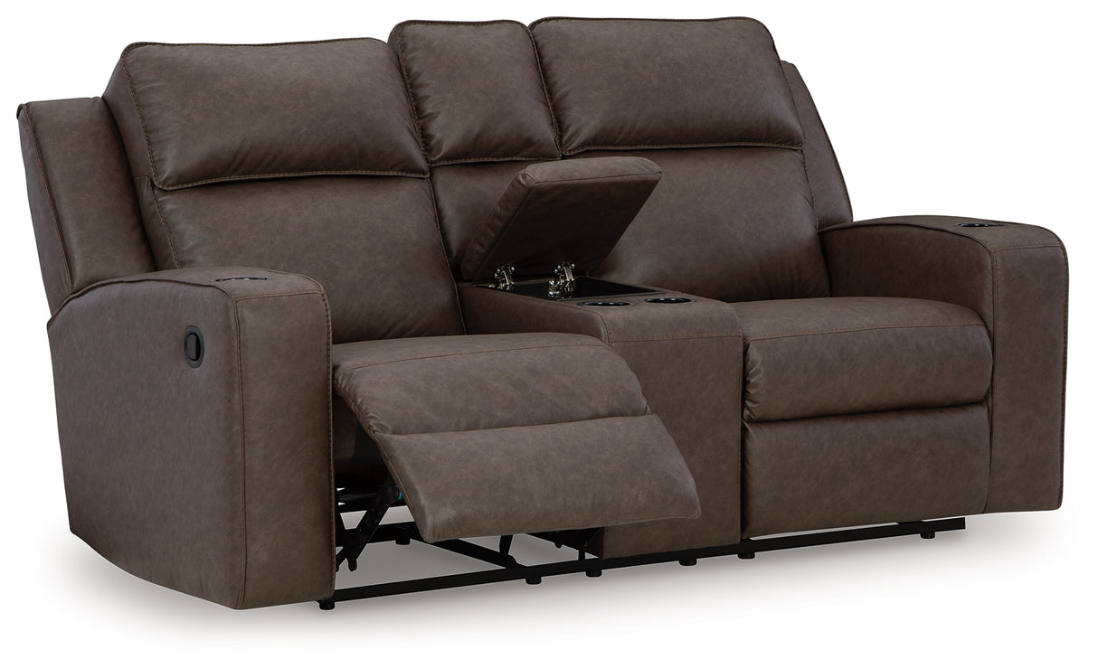 Lavenhorne 3-Piece Sofa, Loveseat and Recliner (Reclining Sofa with Drop Down Table, Reclining Loveseat with Console, Recliner)