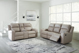 Lavenhorne 2-Piece Sofa and Loveseat (Reclining Sofa with Drop Down Table, Reclining Loveseat with Console)