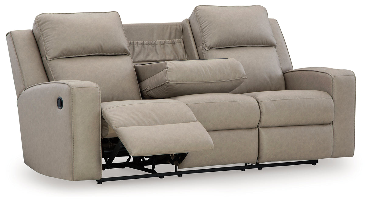 Lavenhorne 2-Piece Sofa and Loveseat (Reclining Sofa with Drop Down Table, Reclining Loveseat with Console)