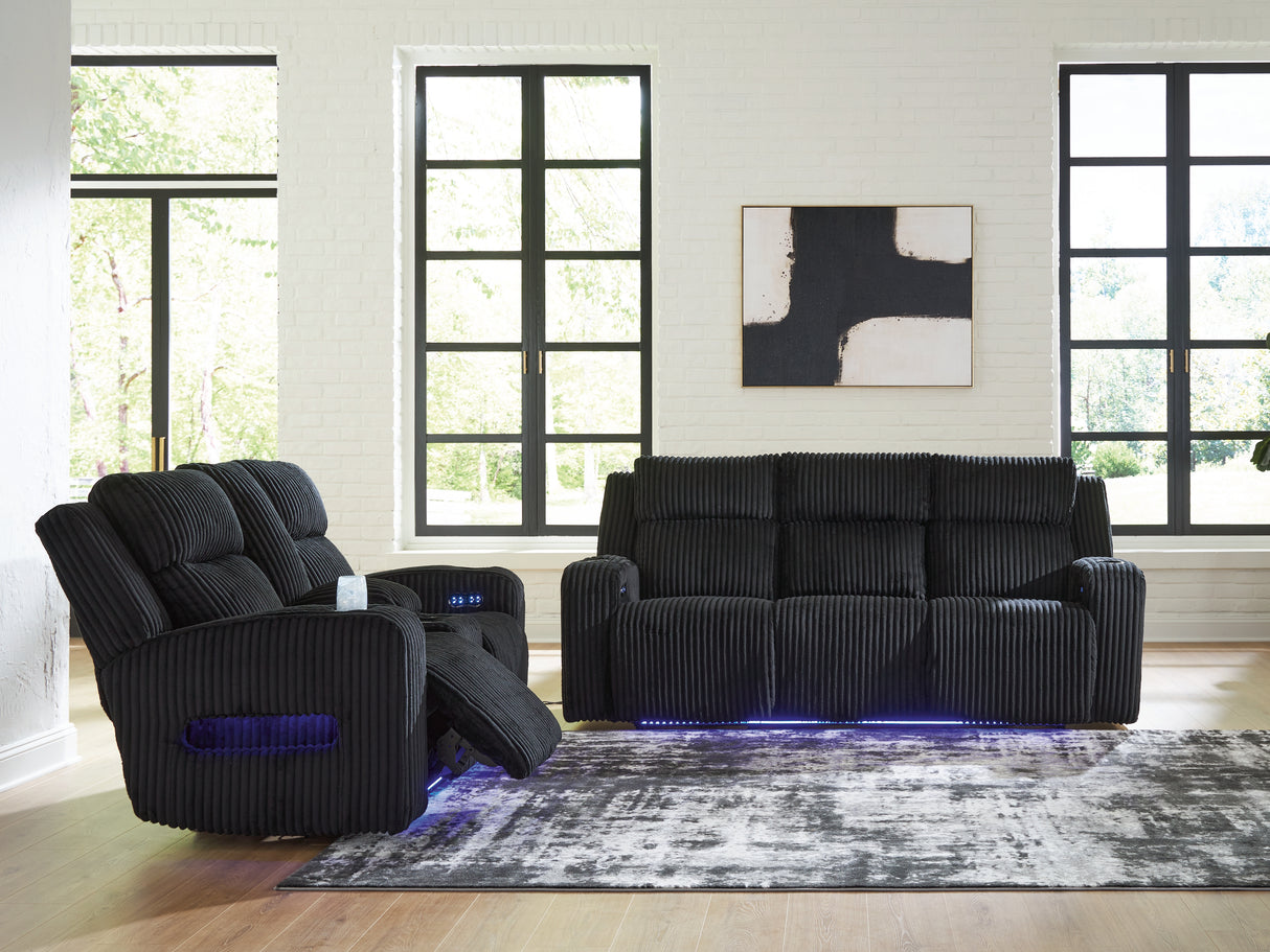 Forest Lake 2-Piece Sofa and Loveseat (Power Reclining Sofa, Power Reclining Loveseat with Console)