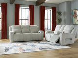 Forest Lake 2-Piece Sofa and Loveseat (Power Reclining Sofa, Power Reclining Loveseat with Console)