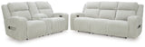 Forest Lake 2-Piece Sofa and Loveseat (Power Reclining Sofa, Power Reclining Loveseat with Console)