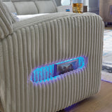 Forest Lake 2-Piece Sofa and Loveseat (Power Reclining Sofa, Power Reclining Loveseat with Console)