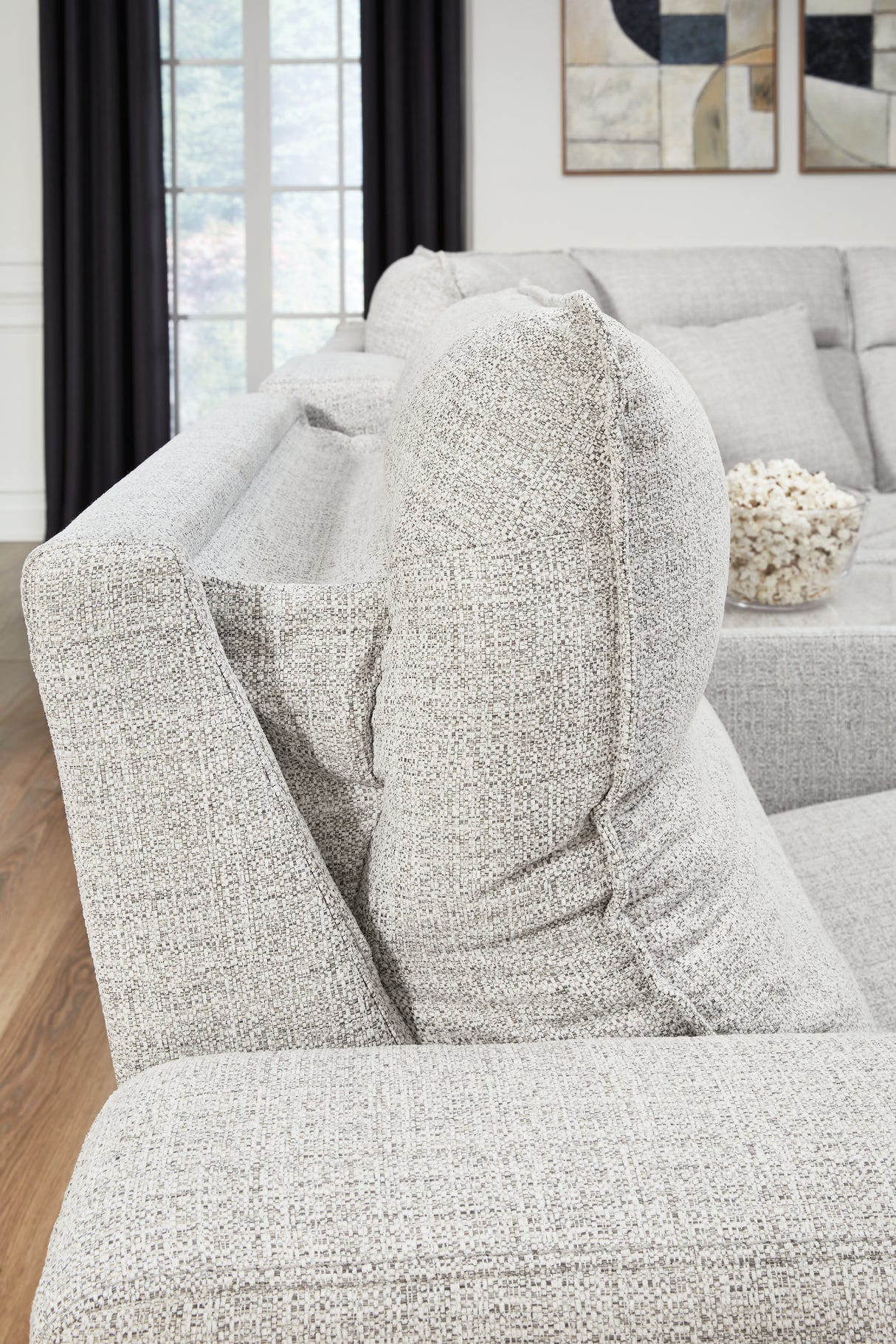 Modmax II Power Reclining Sectional with Chaise and Console (Configuration: 6-Piece (Power Armless Recliner, Armless Chair, Console, Left-Arm Facing Power Recliner, Wedge, Right-Arm Facing Power Chaise))