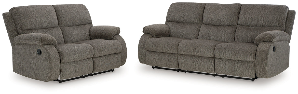 Scranto 2-Piece Sofa and Loveseat (Reclining Sofa, Reclining Loveseat)
