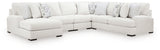 Misty-Lakes Sectional with Chaise (Configuration: 5-Piece (Left-Arm Facing Corner Chaise, 2 Armless Chairs, Right-Arm Facing Loveseat, Wedge))
