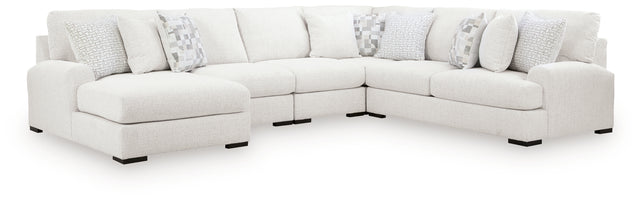 Misty-Lakes Sectional with Chaise (Configuration: 5-Piece (Left-Arm Facing Corner Chaise, 2 Armless Chairs, Right-Arm Facing Loveseat, Wedge))