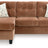Amity Bay Sofa Chaise (Color: Clay)