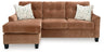 Amity Bay Queen Sofa Chaise Sleeper (Color: Clay)