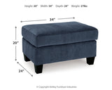 Amity Bay 3-Piece Sofa Chaise, Chair, and Ottoman (Sofa Chaise, Chair, Ottoman)