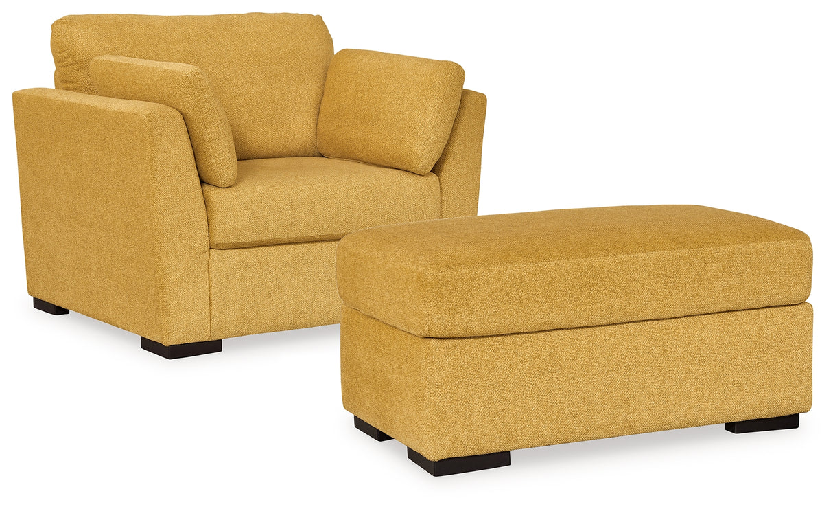 Keerwick 4-Piece Sofa, Loveseat, Chair and Ottoman (Sofa, Loveseat, Oversized Chair, Ottoman)