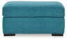 Keerwick Ottoman (Color: Teal)