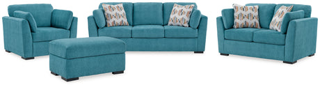 Keerwick 4-Piece Sofa, Loveseat, Chair and Ottoman (Sofa, Loveseat, Oversized Chair, Ottoman)