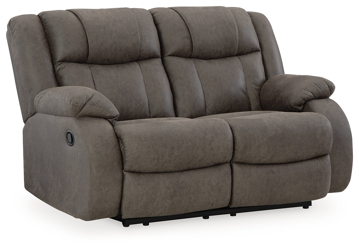 First Base 3-Piece Sofa, Loveseat and Recliner (Reclining Sofa, Reclining Loveseat, Recliner)