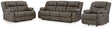 First Base 3-Piece Sofa, Loveseat and Recliner (Reclining Sofa, Reclining Loveseat, Recliner)