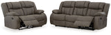 First Base 2-Piece Sofa and Loveseat (Reclining Sofa, Reclining Loveseat)