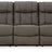 First Base Reclining Sofa (Color: Gunmetal)