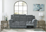Tip-Off Power Reclining Sofa (Color: Slate)