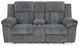 Tip-Off Power Reclining Loveseat (Color: Slate)