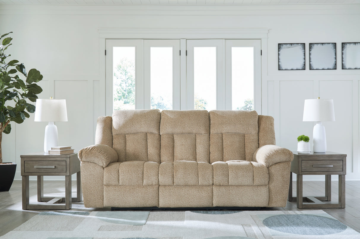 Tip-Off Power Reclining Sofa (Color: Wheat)