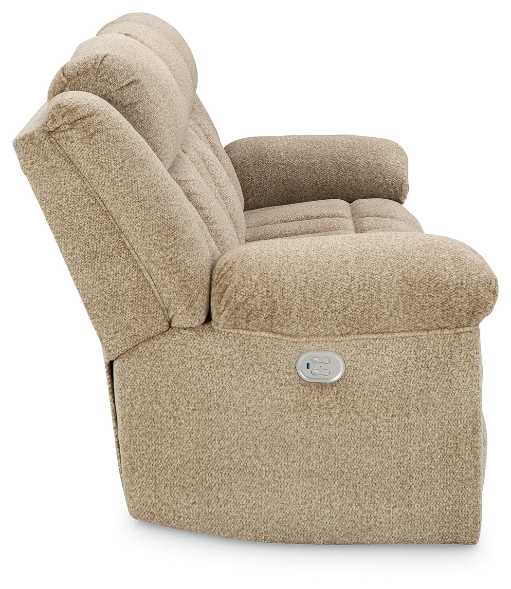 Tip-Off Power Reclining Sofa (Color: Wheat)
