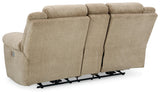 Tip-Off Power Reclining Loveseat (Color: Wheat)