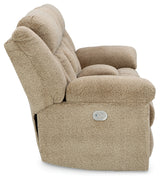 Tip-Off Power Reclining Loveseat (Color: Wheat)