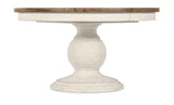 Americana - Round Pedestal Dining Table With One 22" Leaf