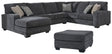 Tracling 4-Piece Sectional with Ottoman (Oversized Ottoman, Left-Arm Facing Corner Chaise, Armless Loveseat, Right-Arm Facing Sofa)
