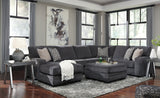 Tracling 4-Piece Sectional with Ottoman (Oversized Ottoman, Left-Arm Facing Corner Chaise, Armless Loveseat, Right-Arm Facing Sofa)