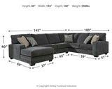 Tracling 3-Piece Sectional with Chaise (Sectional Orientation: Left Arm Facing)