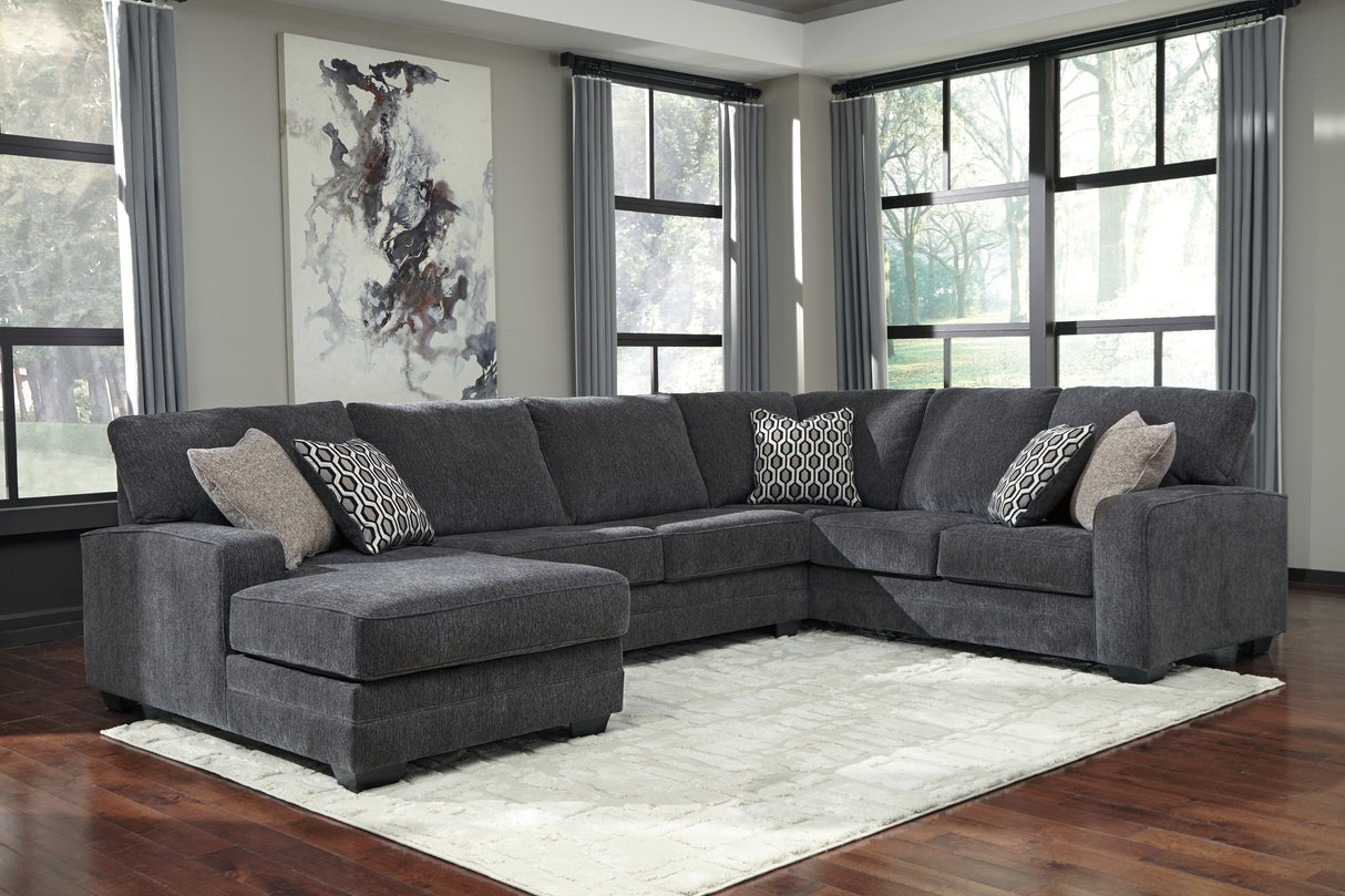 Tracling 4-Piece Sectional with Ottoman (Oversized Ottoman, Left-Arm Facing Corner Chaise, Armless Loveseat, Right-Arm Facing Sofa)