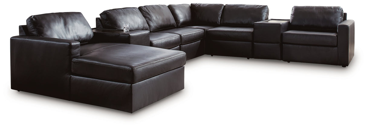 ModMax II 8-Piece Sectional with Chaise and Storage Consoles (Configuration: 8-Piece (ModMax II Left-Arm Facing Corner Chaise, ModMax II Armless Chair, ModMax II Armless Chair, ModMax II Armless Chair, ModMax II Console with Storage, ModMax II Console with Storage, ModMax II Right-Arm Facing Corner Chair, ModMax II Wedge))