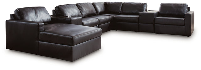 ModMax II 8-Piece Sectional with Chaise and Storage Consoles (Configuration: 8-Piece (ModMax II Left-Arm Facing Corner Chaise, ModMax II Armless Chair, ModMax II Armless Chair, ModMax II Armless Chair, ModMax II Console with Storage, ModMax II Console with Storage, ModMax II Right-Arm Facing Corner Chair, ModMax II Wedge))