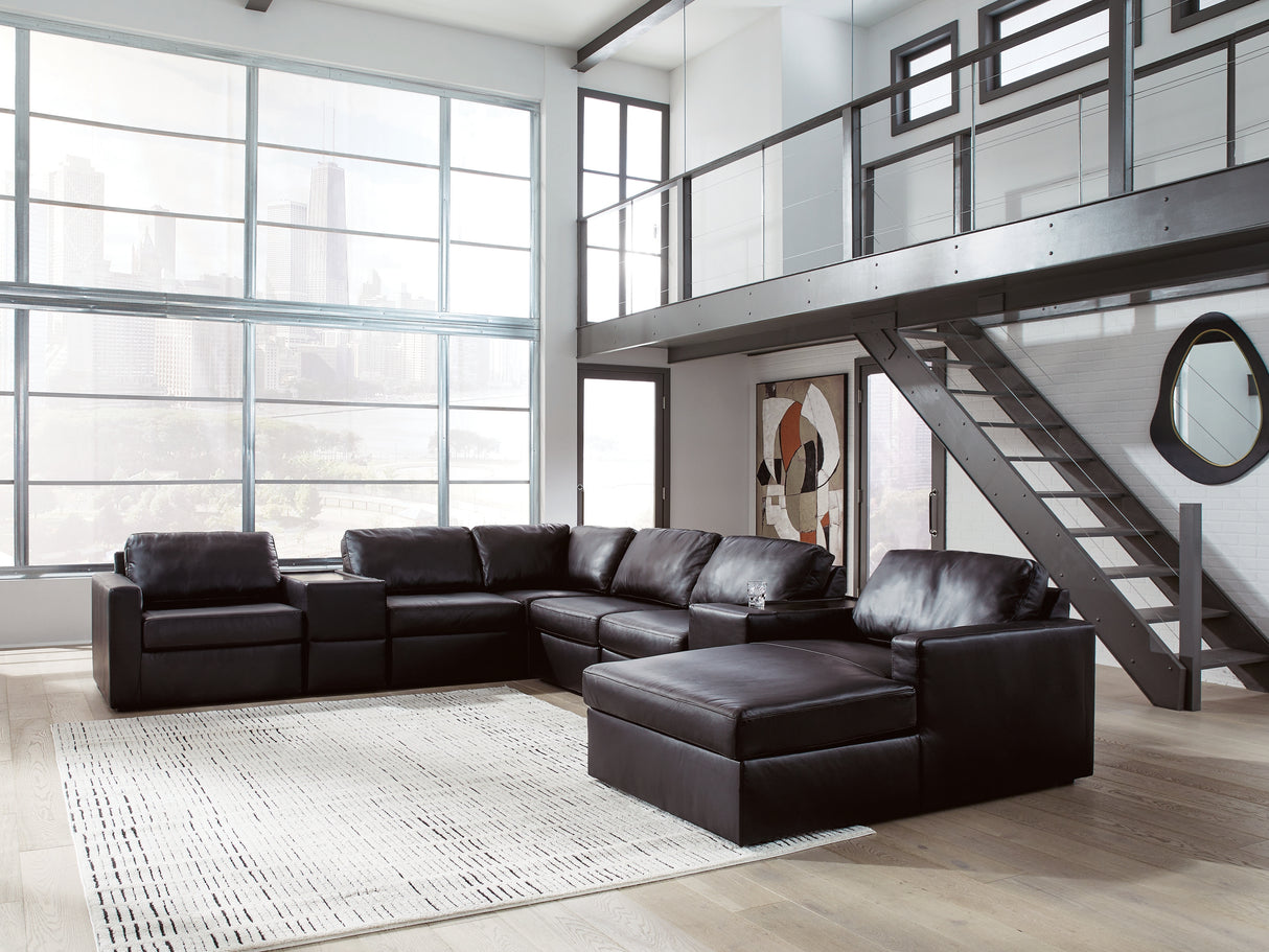 ModMax II 8-Piece Sectional with Chaise and Storage Consoles (Configuration: 8-Piece (ModMax II Right-Arm Facing Corner Chaise, ModMax II Armless Chair, ModMax II Armless Chair, ModMax II Armless Chair, ModMax II Console with Storage, ModMax II Console with Storage, ModMax II Left-Arm Facing Corner Chair, ModMax II Wedge))