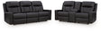 Mackmenville 2-Piece Reclining Sofa and Reclining Loveseat with Console