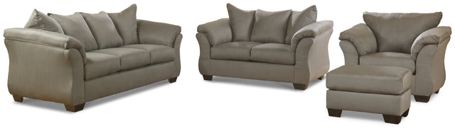 Darcy 4-Piece Sofa, Loveseat, Chair and Ottoman (Ottoman, Chair, Sofa, Loveseat)
