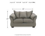 Darcy 4-Piece Sofa, Loveseat, Chair and Ottoman (Ottoman, Chair, Sofa, Loveseat)