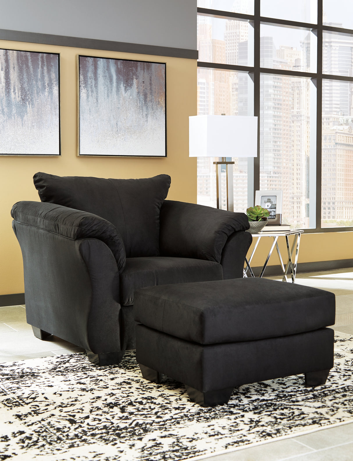 Darcy Ottoman (Variation Color: Black)