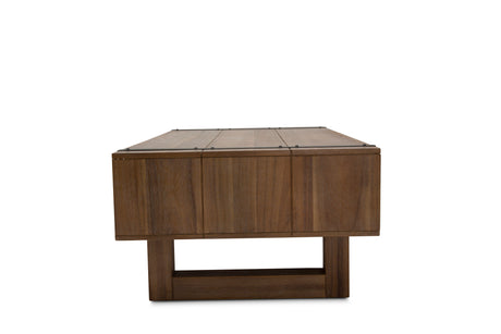 Brooklyn Walk - Rectangular Cocktail Table - Burnt Umber