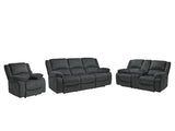 Draycoll 3-Piece Sofa, Loveseat and Recliner (Reclining Sofa, Reclining Loveseat with Console, Recliner)