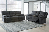 Draycoll 2-Piece Sofa and Loveseat (Reclining Sofa, Reclining Loveseat with Console)
