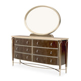 Villa Cherie - Dresser & Mirror - Hazelnut