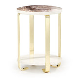 Ariana - Chairside Table - Gold