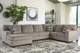 Ballinasloe 3-Piece Sectional with Chaise (Color: Platinum, Sectional Orientation: Left Arm Facing)
