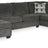 Ballinasloe 3-Piece Sectional with Chaise (Color: Smoke, Sectional Orientation: Left Arm Facing)