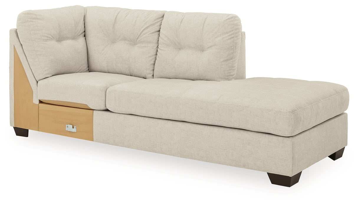 80806 3-Piece Sectional with Ottoman (Falkirk Right-Arm Facing Corner Chaise, Falkirk Left-Arm Facing Sofa, Falkirk Oversized Accent Ottoman)