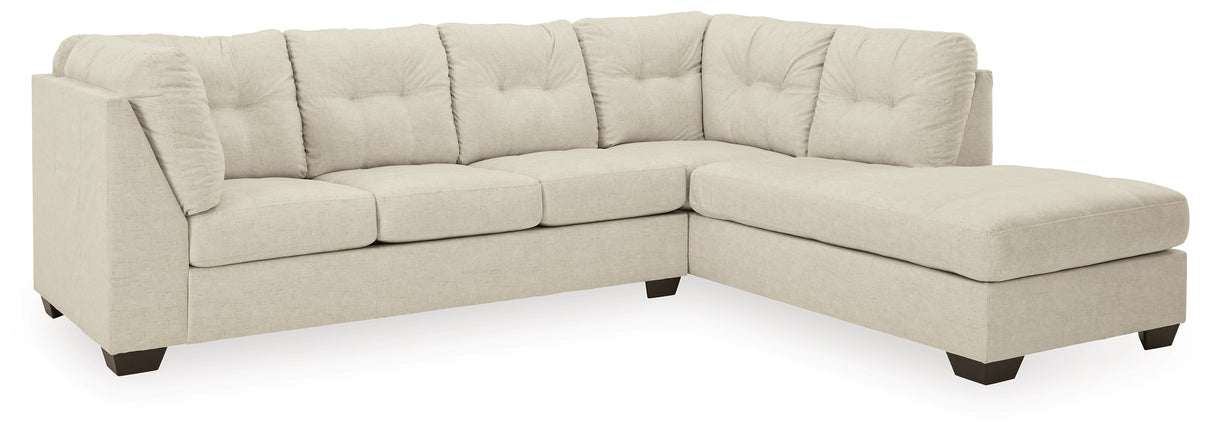 80806 3-Piece Sectional with Ottoman (Falkirk Right-Arm Facing Corner Chaise, Falkirk Left-Arm Facing Sofa, Falkirk Oversized Accent Ottoman)