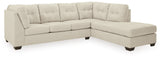 80806 3-Piece Sectional with Ottoman (Falkirk Right-Arm Facing Corner Chaise, Falkirk Left-Arm Facing Sofa, Falkirk Oversized Accent Ottoman)