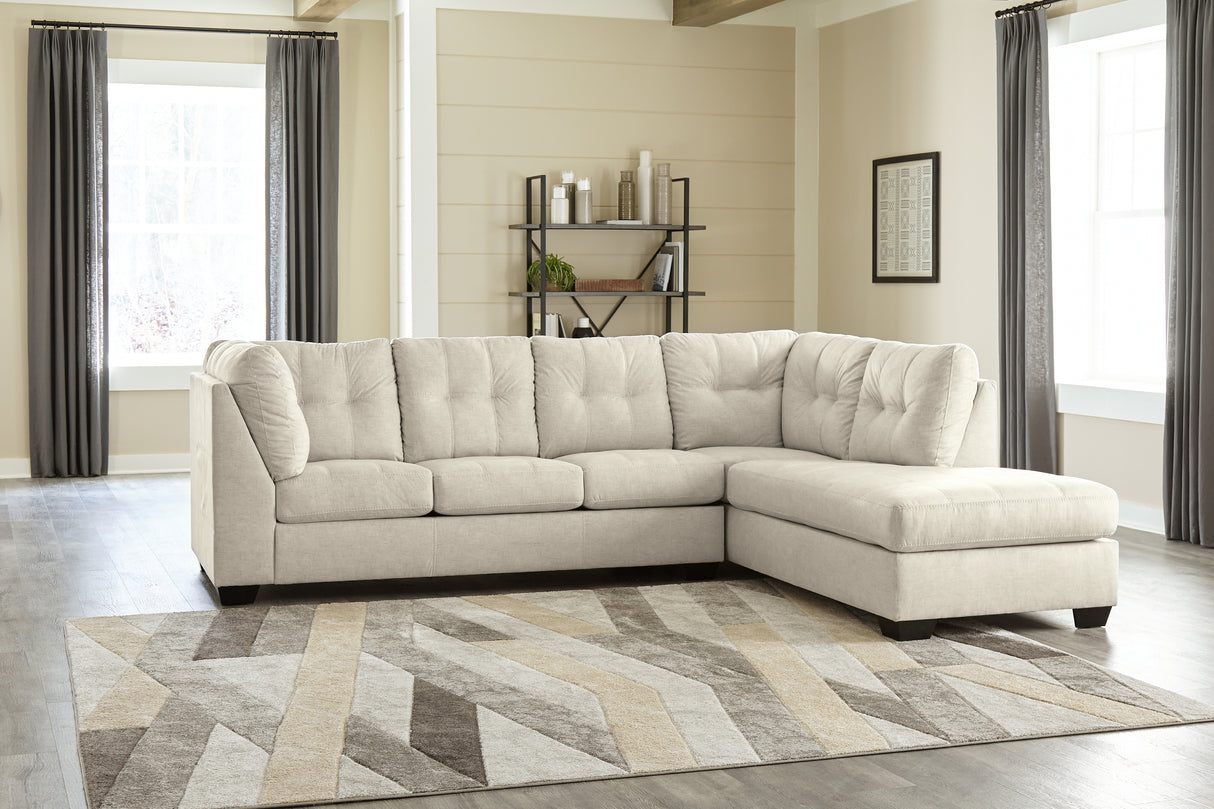 80806 3-Piece Sectional with Ottoman (Falkirk Right-Arm Facing Corner Chaise, Falkirk Left-Arm Facing Sofa, Falkirk Oversized Accent Ottoman)